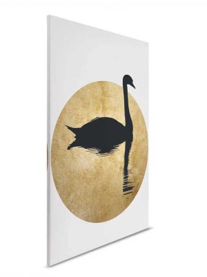 zlatna canvas slika sa motivom zivotinje za zid